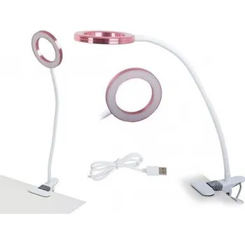 Lampička Verk Lampička 24xLED bílá/růžová