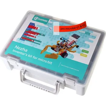 Elektronická stavebnice ElecFreaks Nezha Inventor's Kit pro mladé vynálezce 48v1 + adaptéry pro Fischertechnik Varianta kitu: bez desky micro:bit V2.21
