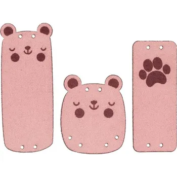 Nášivka Štítky medvídek růžové (Štítky medvídek růžové)