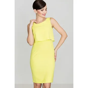 Dámské šaty Dámské šaty K388 - Katrus lemon 42