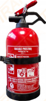 TRAIVA HASICÍ PŘÍSTROJ PRÁŠKOVÝ DO AUTA 1KG