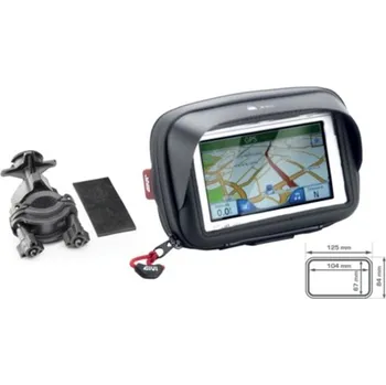 Zavazadlo na motocykl S 952B textilní taštička GIVI na uchycení telefonu nebo navigace do 3,5", s připevněním k řídítků