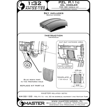 Plastikový model Master 1/32 PZL P.11C Oil cooler (IBG)