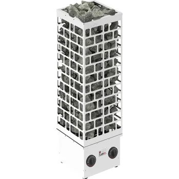 Elektrická nerezová saunová kamna SAWO CUBOS 6 kW (včetně integrovaného ovladače) pro sauny o velikosti od 5 do 9 m3, kód 176261