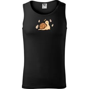 Šnek na podzim - Tílko pánské Core - XL ( Černá )