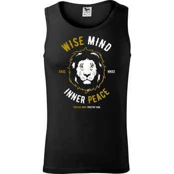 Lion wise - Tílko pánské Core - L ( Černá )