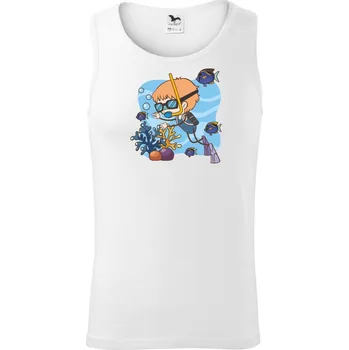 Potápka kluk - Tílko pánské Core - 2XL ( Bílá )
