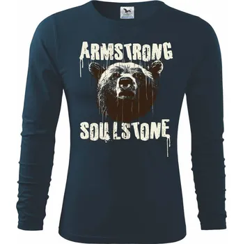 Pánské oblečení Bear strong - Triko s dlouhým rukávem FIT-T long sleeve - S ( Námořní modrá (velmi tmavá - téměř černá) )