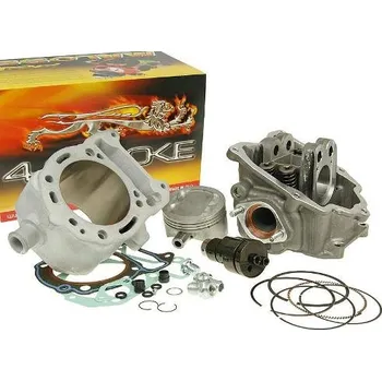 Válec motoru Válec 218cc + hlava V4 Head + vačka Malossi , Piaggio 125-200cc 4T LC karburátor M.3116208