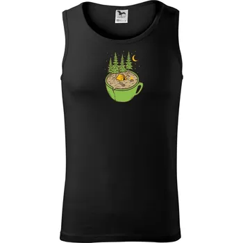 Hrnek plný stanování - Tílko pánské Core - 2XL ( Černá )