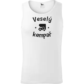 Veselý kempař - Tílko pánské Core - L ( Bílá )