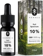 Hemnia Full Spectrum CBD Konopný olej 10% 1000 mg 10 ml