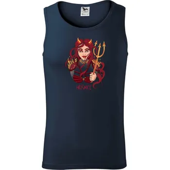 Hříšnice malovaná (Pecka design) - Tílko pánské Core - M ( Námořní modrá (velmi tmavá - téměř černá) )