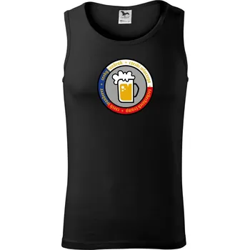 Pánská móda Český čundrák - logo (lulu_art) - Tílko pánské Core - S ( Černá )