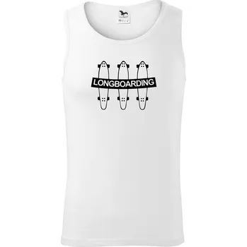 3 longboardy - Tílko pánské Core - 2XL ( Bílá )