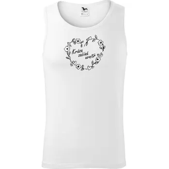 Krása začíná uvnitř - Tílko pánské Core - S ( Bílá )