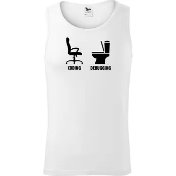 Coding debugging - Tílko pánské Core - XL ( Bílá )