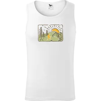 Pánská móda Nordic walking v přírodě - Tílko pánské Core - S ( Bílá )