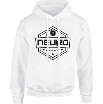 Pánská mikina Pánská mikina s kapucí NEURO Erb Velikost: XL, Barva: Bílá