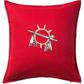 Polštář Indiánská dýmka - Polštář 50x50 - 50x50 - Pouze potah ( Červená )