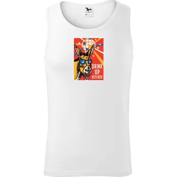 Drink up bitches - Tílko pánské Core - L ( Bílá )