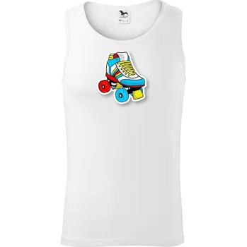 Pánské termoprádlo Kolečková hustá brusle - Tílko pánské Core - S ( Bílá )