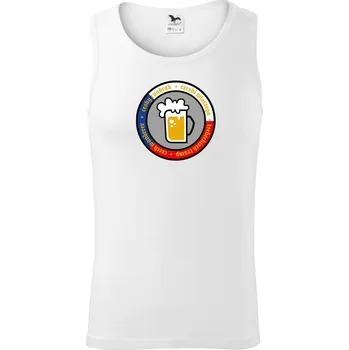 Český čundrák - logo (lulu_art) - Tílko pánské Core - L ( Bílá )