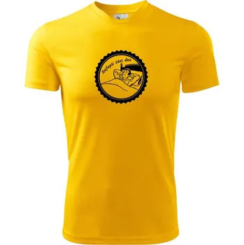 Chlapecké tričko Nejlepší část dne - Dětské triko sportovní (dresovina) - 122 cm/6 let ( Žlutá )