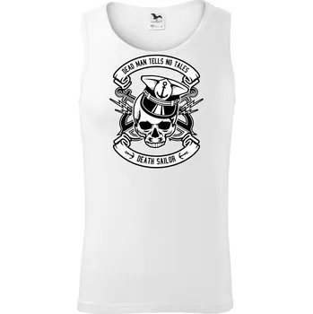 Lebka námořník - Tílko pánské Core - 2XL ( Bílá )