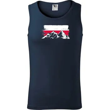 Polské hory - Tílko pánské Core - S ( Námořní modrá (velmi tmavá - téměř černá) )