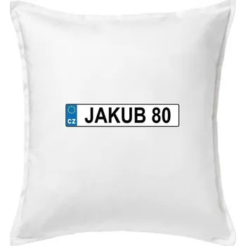 Polštář SPZ Jakub 80 - Polštář 50x50 - 50x50 - Včetně výplně ( Bílá )