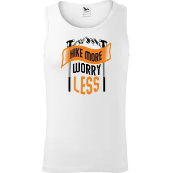 Hike More Worry Less cepíny - Tílko pánské Core - S ( Bílá )