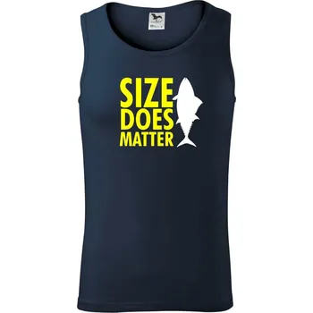 Rybaření - Size does matter - Tílko pánské Core - L ( Námořní modrá (velmi tmavá - téměř černá) )