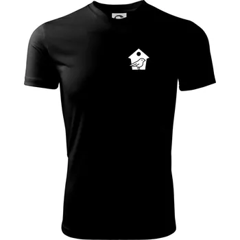 Ptačí budka - Dětské triko sportovní (dresovina) - 146 cm/10 let ( Černá )