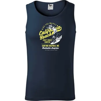 Ride The Waves in California Beach - Tílko pánské Core - 2XL ( Námořní modrá (velmi tmavá - téměř černá) )