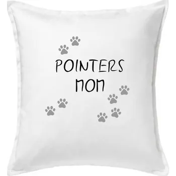 Polštář Pointers mom (Reflexní tlapky) - Polštář 50x50 - 50x50 - Včetně výplně ( Bílá )