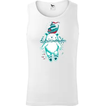 Medvidek Macík (Pecka design) - Tílko pánské Core - 2XL ( Bílá )