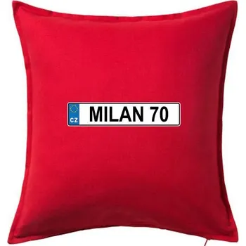 Polštář SPZ Milan 70 - Polštář 50x50 - 50x50 - Včetně výplně ( Červená )