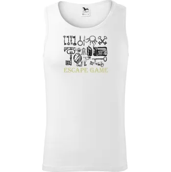 Escape game zámky - Tílko pánské Core - M ( Bílá )