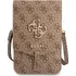 Pouzdro na mobilní telefon Guess PU 4G Metal Logo Phone Bag hnědá