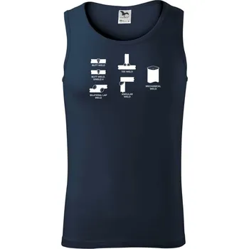 Pánská móda Svářeč - Typy svarů - Tílko pánské Core - XL ( Námořní modrá (velmi tmavá - téměř černá) )