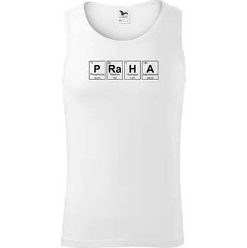 Pánské termoprádlo PRaHA - periodická tabulka - Tílko pánské Core - XL ( Bílá )