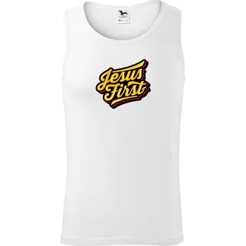 Pánské termoprádlo Jesus first žltý - Tílko pánské Core - M ( Bílá )