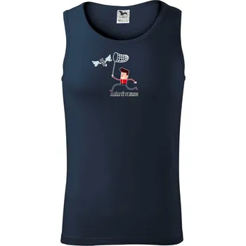 Chytit štěstí - Tílko pánské Core - M ( Námořní modrá (velmi tmavá - téměř černá) )