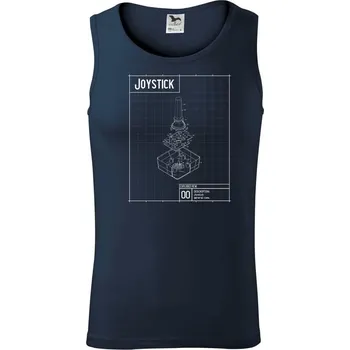 Pánské termoprádlo Nákres joystick starý - Tílko pánské Core - XL ( Námořní modrá (velmi tmavá - téměř černá) )
