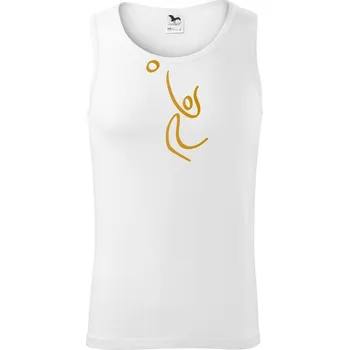 Volejbal zlatá - Tílko pánské Core - S ( Bílá )