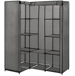 Vidaxl Rohová šatní skříň 130 x 87 x…