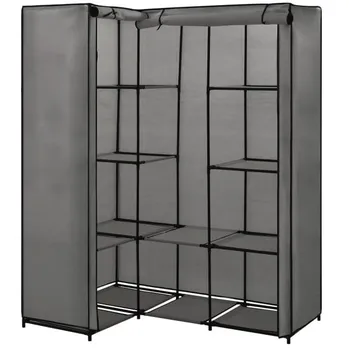 Šatní skříň Vidaxl Rohová šatní skříň 130 x 87 x 169 cm