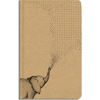 Zápisník Baloušek Tisk Notes tečkovaný A5 kraft slon
