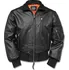 Pánský bomber MIL-TEC BW Aviator pilotní kožená bunda 10461002